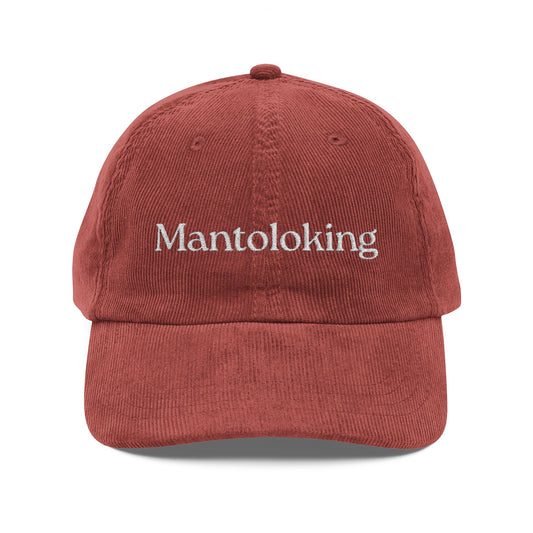 Mantoloking Embroidered Vintage Corduroy Cap