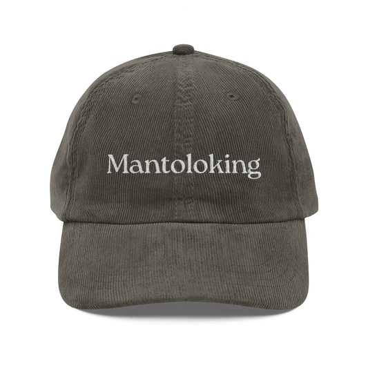 Mantoloking Embroidered Vintage Corduroy Cap