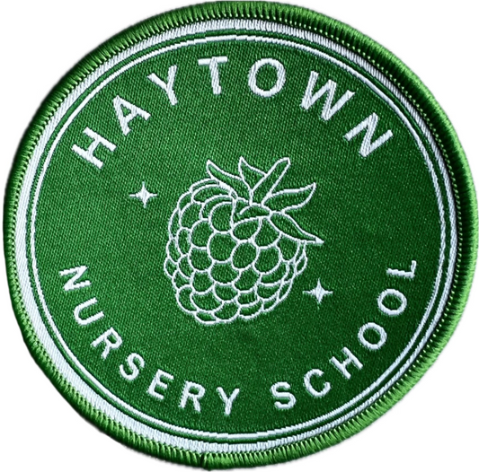 Raspberry Iron-On Patch